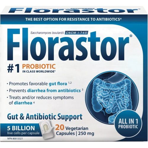 Florastor Probiotic, 20 Vegetarian Capsules