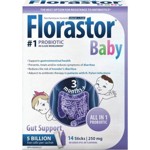 Florastor Baby Probiotic, Baby Gut Health Support, 14 Sticks