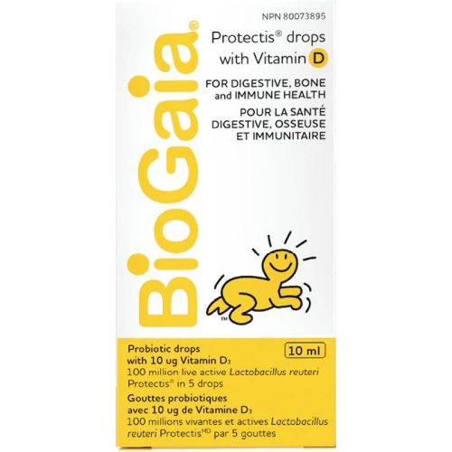 BioGaia Probiotic Drops with Vitamin D, 10mL