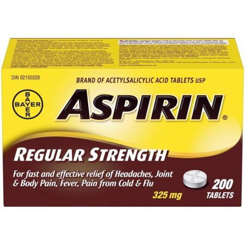 Aspirin Regular Strength 325mg, 200 Tablets