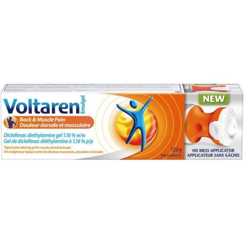 Voltaren Emulgel Back & Muscle Pain 120g (No Mess Cap), 120 g