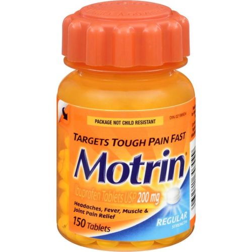 Motrin Regular Strength Pain Relief Ibuprofen 200mg, 150 Tablets