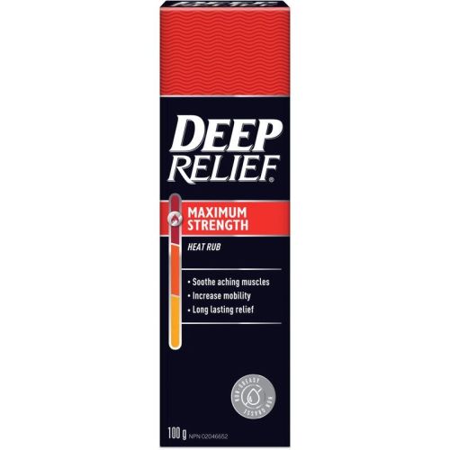 Deep Relief Maximum Strength Heat Pain Relief Rub, 100 g