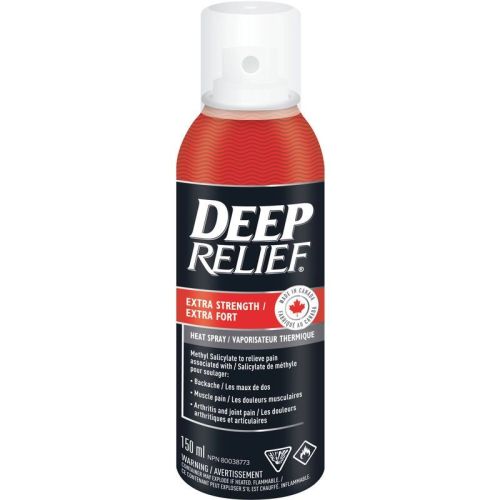 Deep Relief Extra Strength Heat Pain Relief Spray, 150 mL