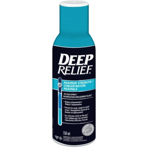 Deep Relief Maximum Strength Ice Cold Pain Relief Spray, 150 mL