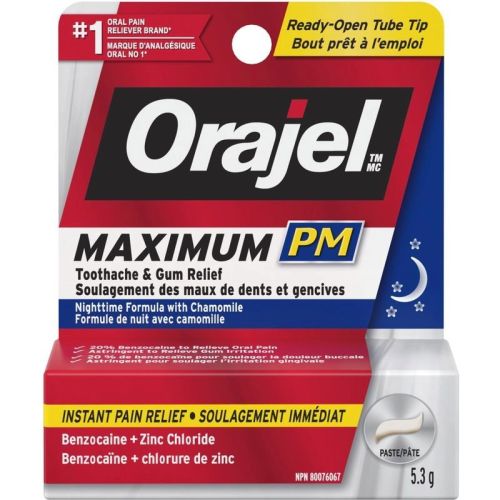 Orajel Maximum Strength Toothache and Gum Relief PM Paste, 5.3 g