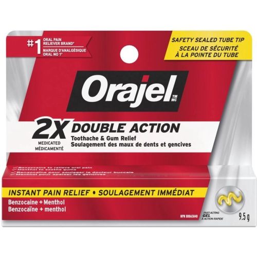 Orajel Double Action Toothache and Gum Relief Gel, 9.5 g