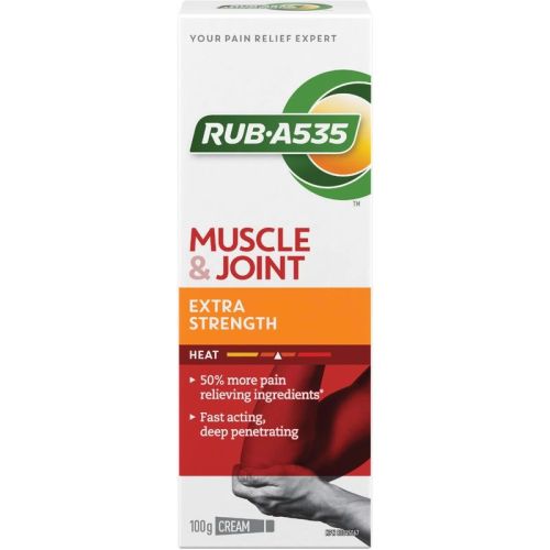 Rub A535 Muscle & Joint Pain Relief Heat Cream, Extra Strength, 100 g