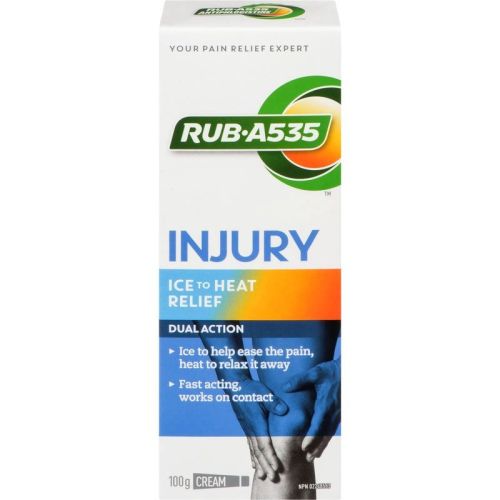 Rub A535 Injury Ice to Heat Pain Relief Cream, 100 g
