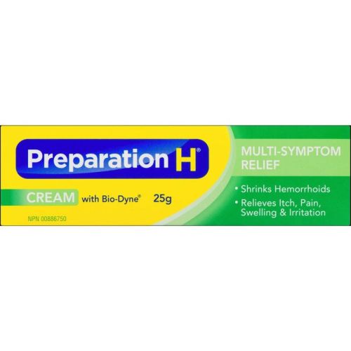 Preparation H® Multi-Symptom Hemorrhoid Treatment Cream with Bio-Dyne, 25g Tube