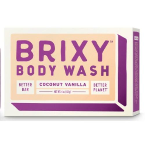 Brixy Body Wash Bar - Coconut Vanilla, 113 g