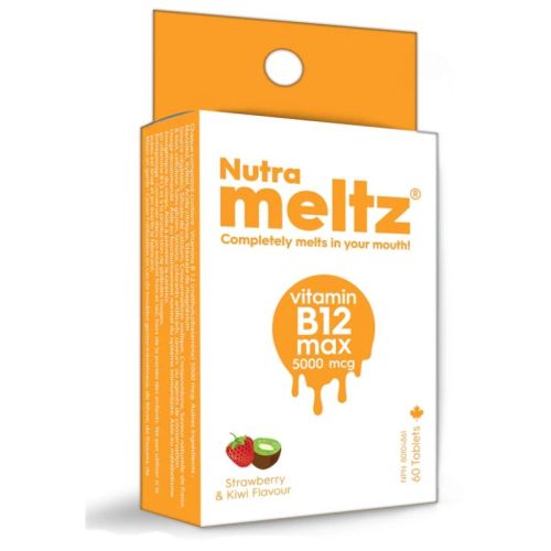 Nutrameltz Vitamin B12 Max 5000mcg, 60 Tablets