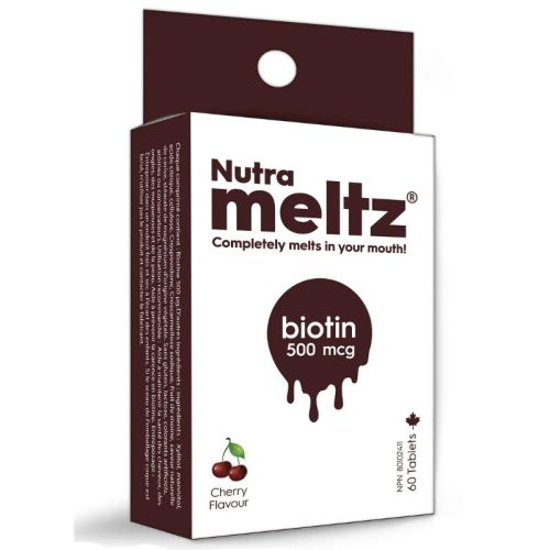 Nutrameltz Biotin 500mcg, 60 Tablets