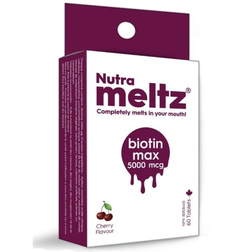 Nutrameltz Biotin Max 5000mcg, 60 Tablets