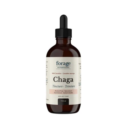 Forage Hyperfoods Chaga Tincture - Alcohol Free, 118 mL