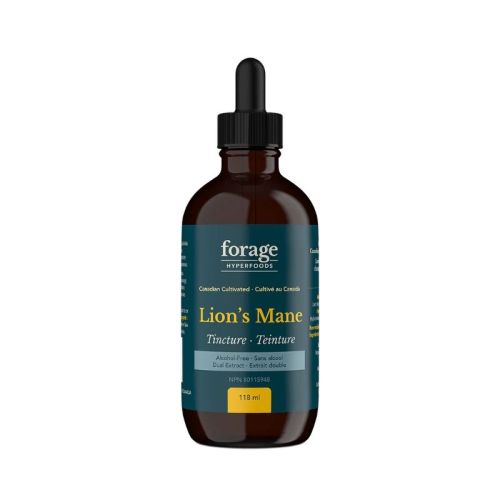 Forage Hyperfoods Lion's Mane Tincture - Alcohol Free, 118 mL