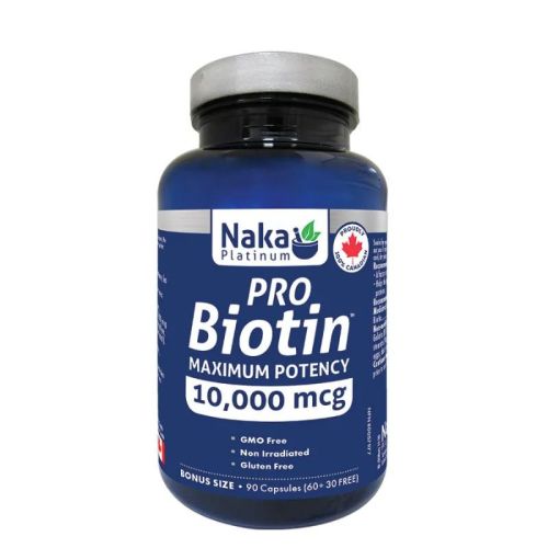Naka Platinum Pro Biotin 10,000mcg, 90 caps