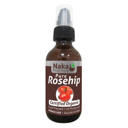 Naka Platinum Cold Pressed Pure Rosehip Oil, 60ml