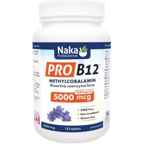 Naka Pro B12 5,000 mcg, 125 Tablets
