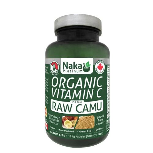 Naka Platinum Organic Vitamin C from Raw Camu, 125g Powder