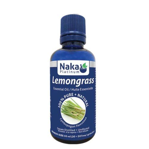Naka Platinum Essential Oil - Lemongrass, 50ml