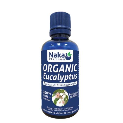 Naka Platinum Organic Essential Oil - Eucalyptus, 50ml