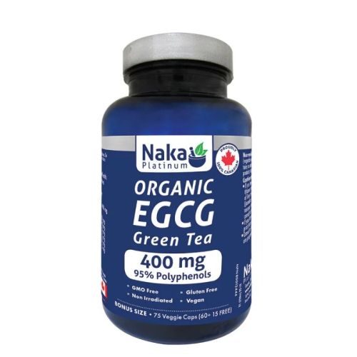 Naka Platinum Organic EGCG Green Tea, 75 Vcaps