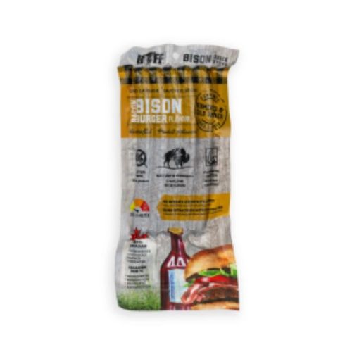 Buff Bison Snack Stick - Bacon Burger, Case of 12 x 125g