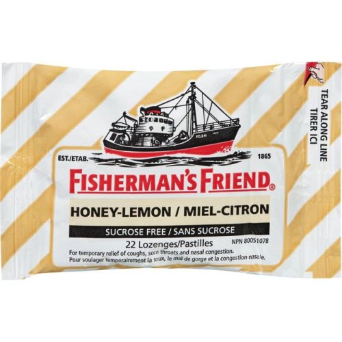 Fisherman's Friend Honey-Lemon Sugar Free, 22 Lozenges