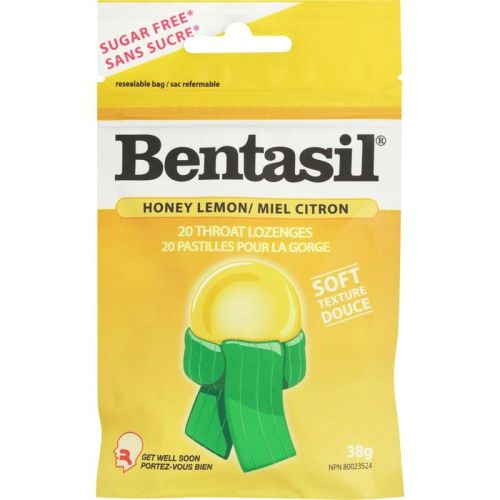 Bentasil Honey Lemon, 20 Throat Lozenges