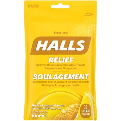 Halls Relief Mentho-Lyptus Honey Lemon Flavour, 30 Drops