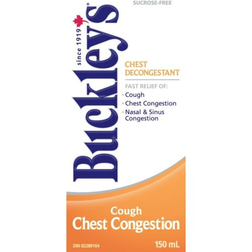 Buckleys Chest Decongestant Cough Syrup Sucrose-Free, 150mL