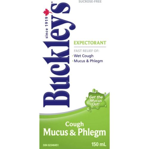 Buckleys Mucus & Phlegm Expectorant Cough Syrup Sucrose-Free, 150mL