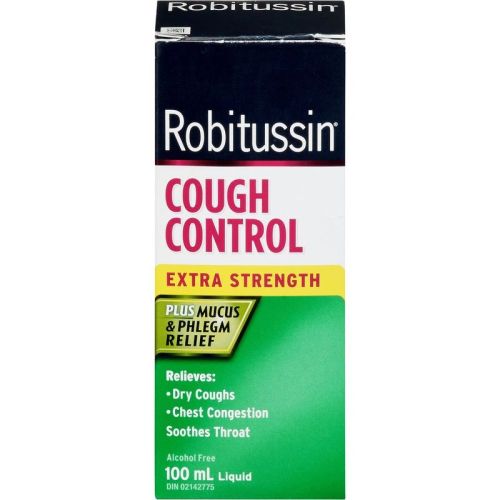 Robitussin Extra Strength Cough Control Liquid, 100 mL