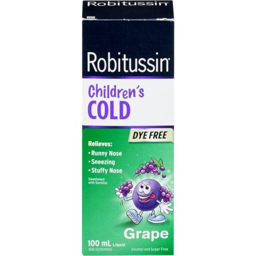 Robitussin Children's Cold Grape Liquid, 100 mL