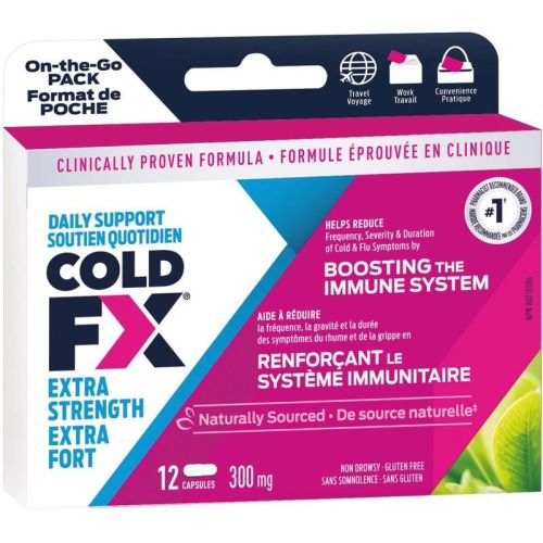 Cold Fx Daily Support Extra Strength 300mg, 12 Capsules