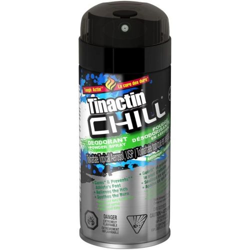 Tinactin Chill Deodorant Powder Spray, Antifungal treatment, 100 g