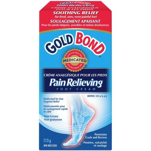 Gold Bond Pain Relieving Foot Cream, 113 g