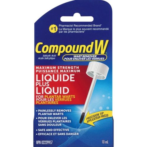 Compound W Wart Remover Maximum Strength Liquid, 10 mL