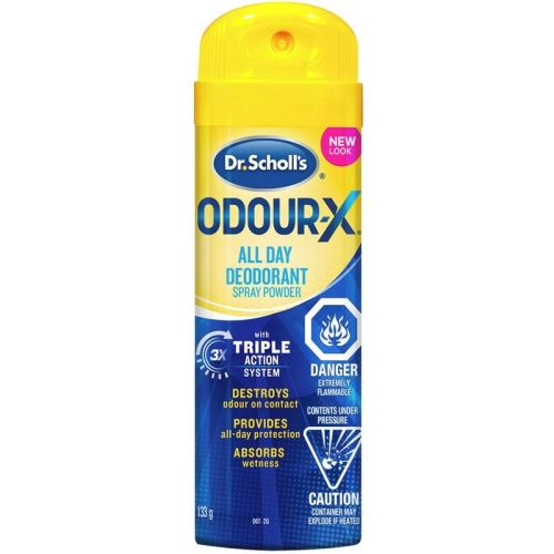 Dr. Scholl's Odour-X Deodorant Powder Spray, 133 g