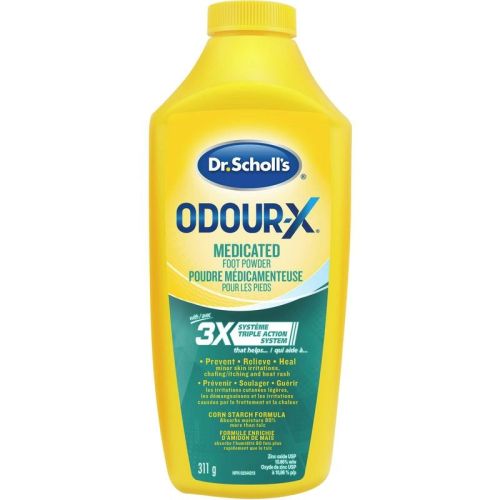 Dr. Scholl's Odour-X Medicated Foot Powder, 311 g
