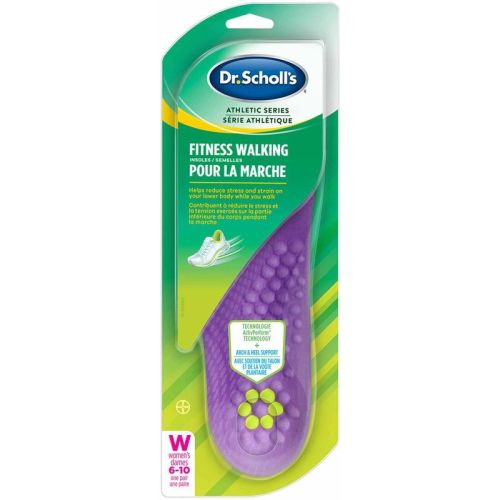 Dr. Scholl’s Athletic Series Fitness Walking Insoles, Women's, Sizes 6-11