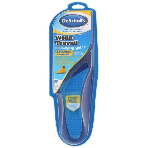 Dr. Scholl’s Comfort & Energy Work Massaging Gel Advanced Insoles, Men's, Sizes 8-14