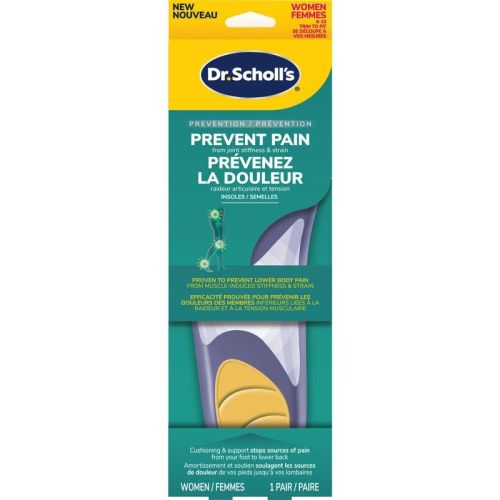 Dr. Scholl's Prevent Pain Lower Body Protective Insoles, 1 Pair, Women's 6-10, Trim to Fit