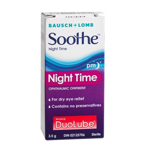 Bausch & Lomb Soothe Night Time Ophthalmic Ointment, 3.5 g