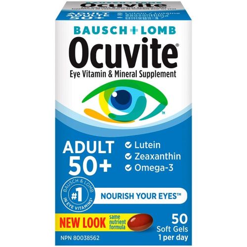 Bausch & Lomb Ocuvite Adult 50+, 50 Softgels