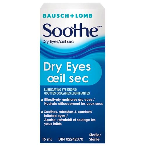 Bausch & Lomb Soothe Dry Eyes Eye Drops, 15 mL