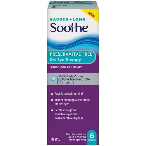 Bausch & Lomb Soothe Dry Eye Therapy Lubricant Eye Drops, 10 mL