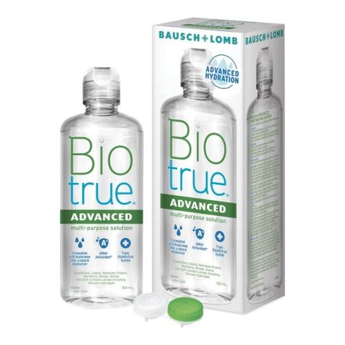 Bausch & Lomb Biotrue Advanced Contact Lens Disinfecting Solution, 300 mL