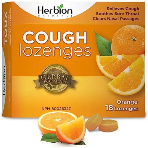 Herbion Natural Cough Drops - Orange, 18 lozenges